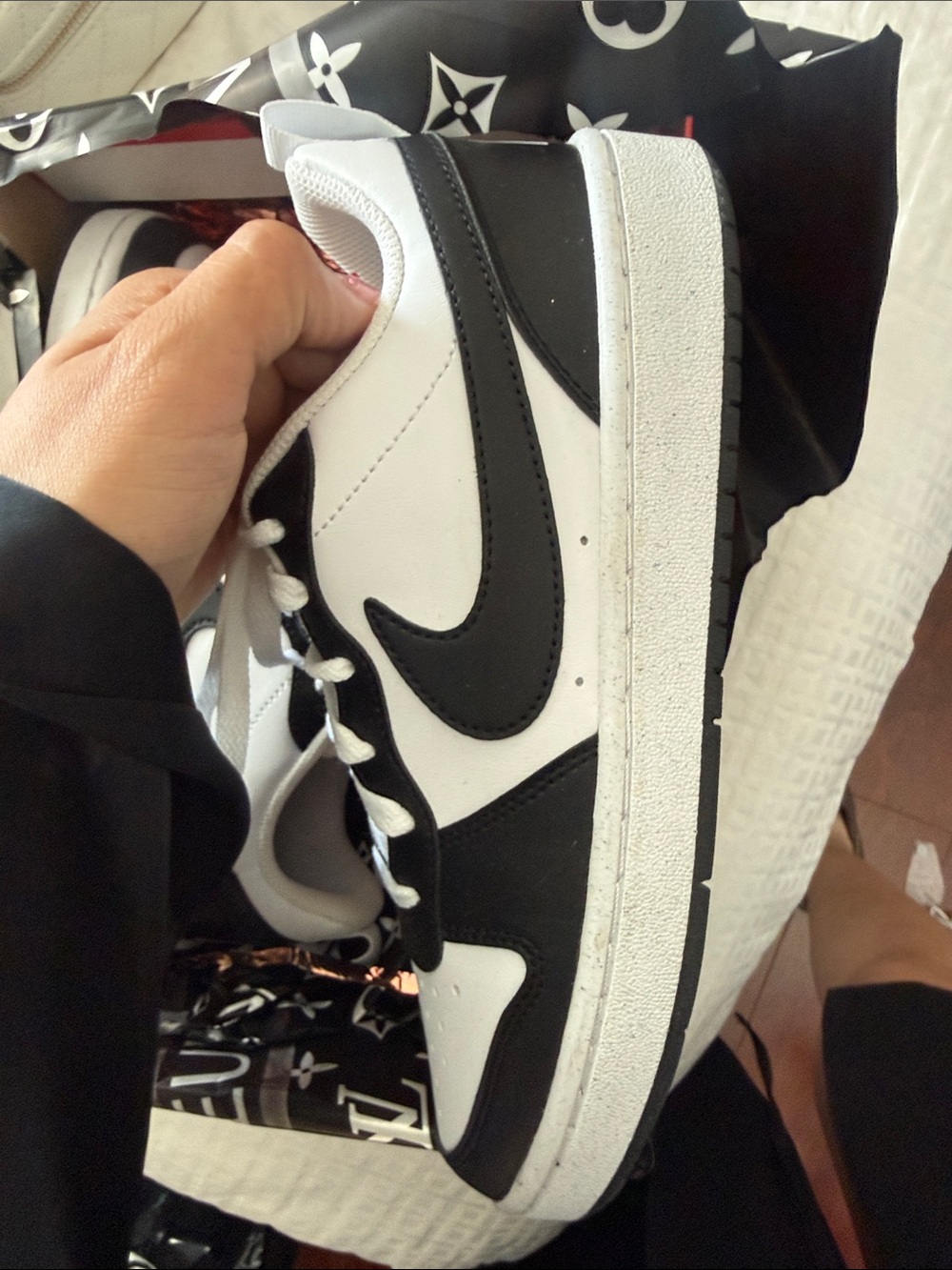 Nike Women's Black & White Low-Top Sneakers
